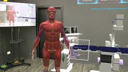 XR Doctor Training holographic anatomy scenario