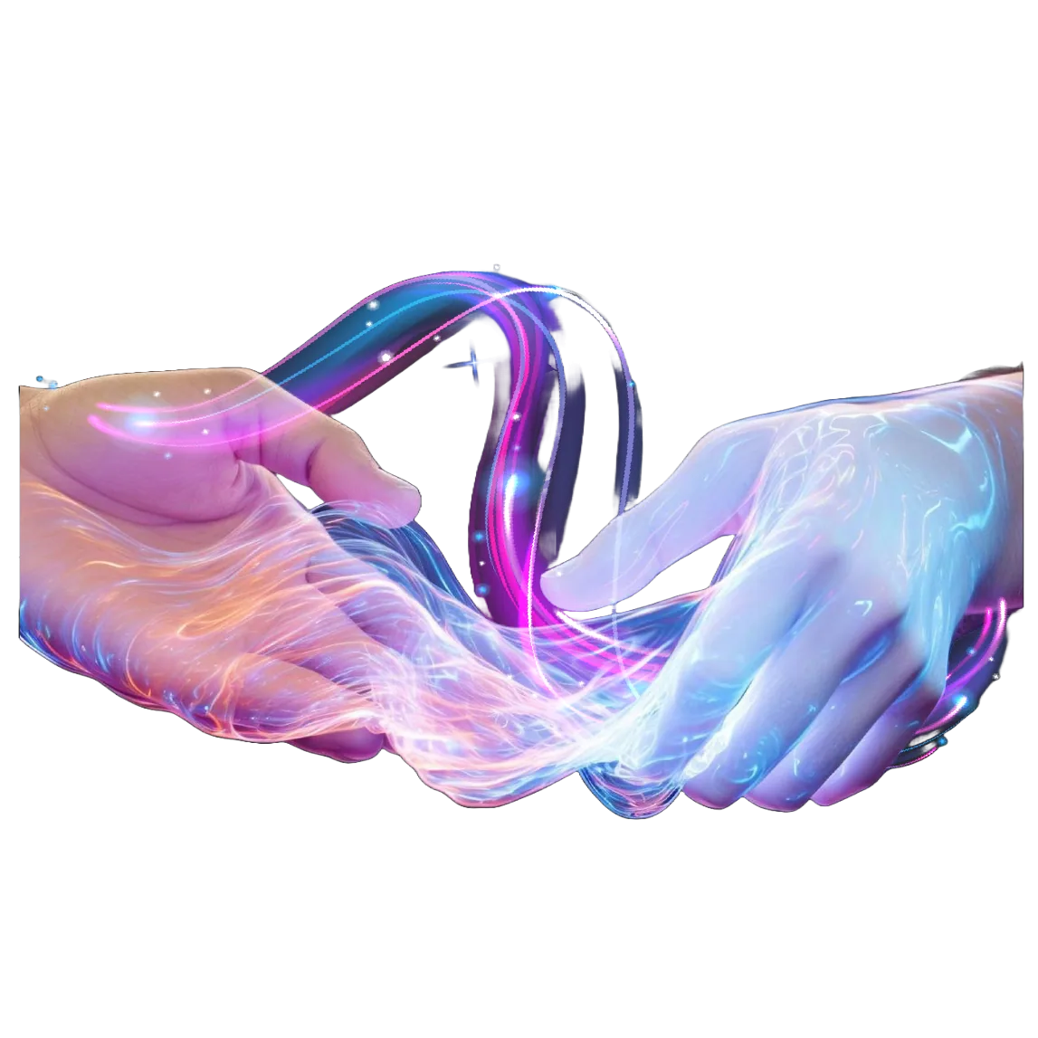 Helping hands illustration